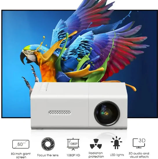 Mini portable movie projector for dorm movie nights
